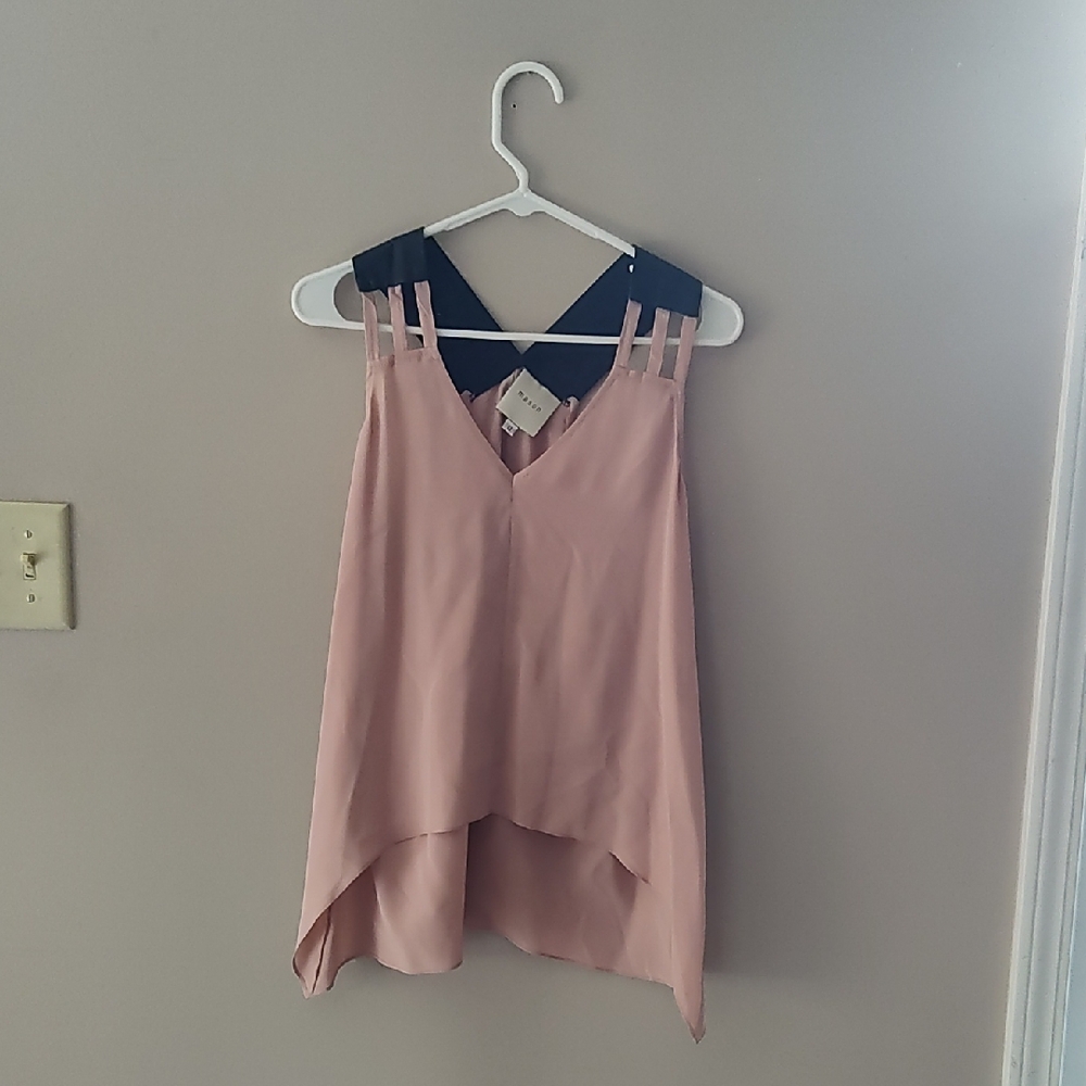 Mason Silk And Lambskin Top Size 0